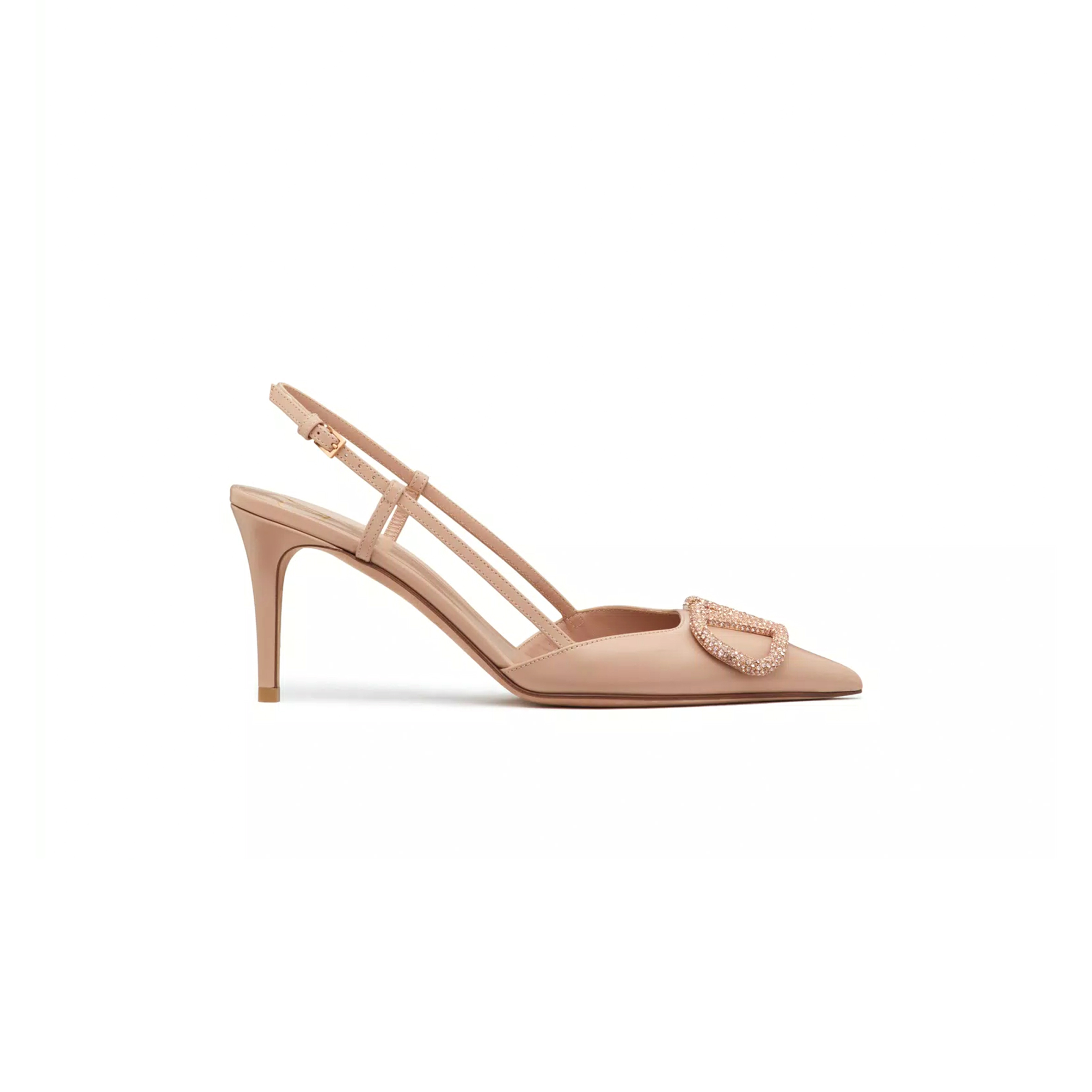 VALENTINO VLOGO SIGNATURE SLINGBACK PUMP IN CALFSKIN LEATHER 80MM 3W2S0R01EST_04W VALENTINO VLOGO SIGNATURE SLINGBACK PUMP IN CALFSKIN LEATHER 80MM 3W2S0R01EST_04W